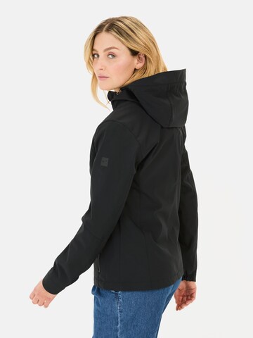 CAMEL ACTIVE Softshell Jacke aus recyceltem Polyester in Schwarz
