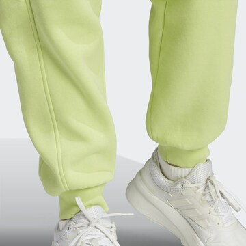 ADIDAS SPORTSWEAR Tapered Workout Pants 'ALL SZN Fleece' in Green