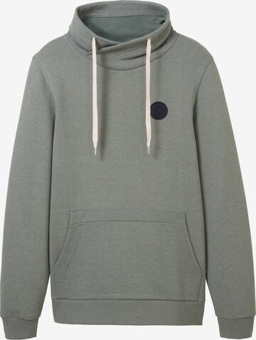 TOM TAILOR Sweatshirt in Groen: voorkant