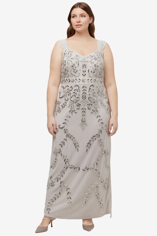 Ulla Popken Evening Dress in Beige: front