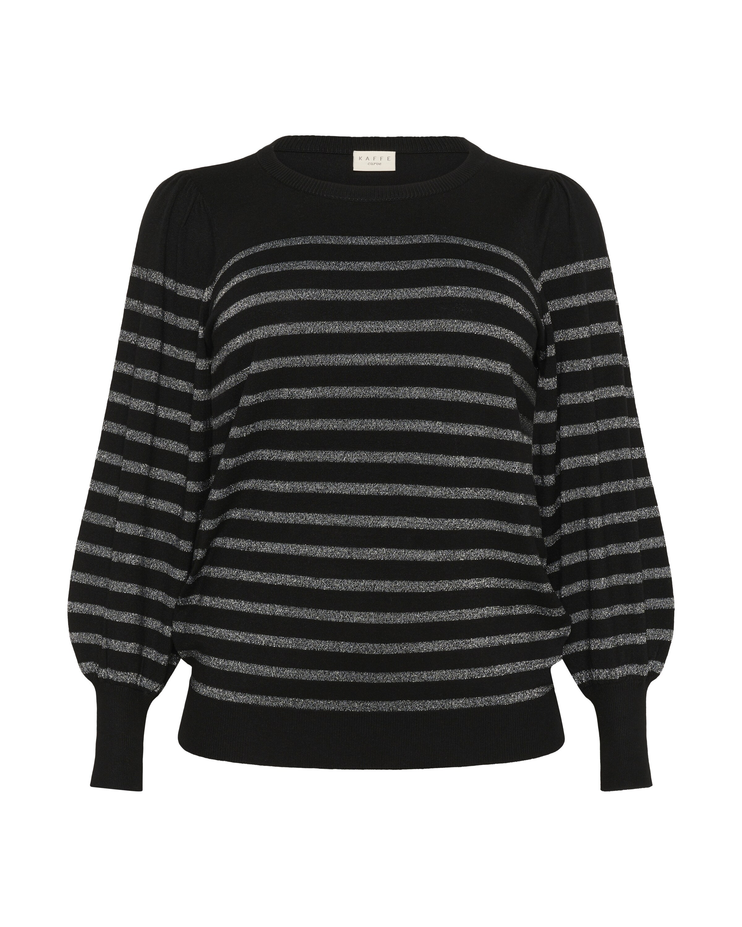 Pull-over 'KClinia' KAFFE CURVE en noir : devant