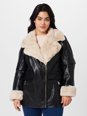 River Island Plus Winterjas in Zwart: voorkant