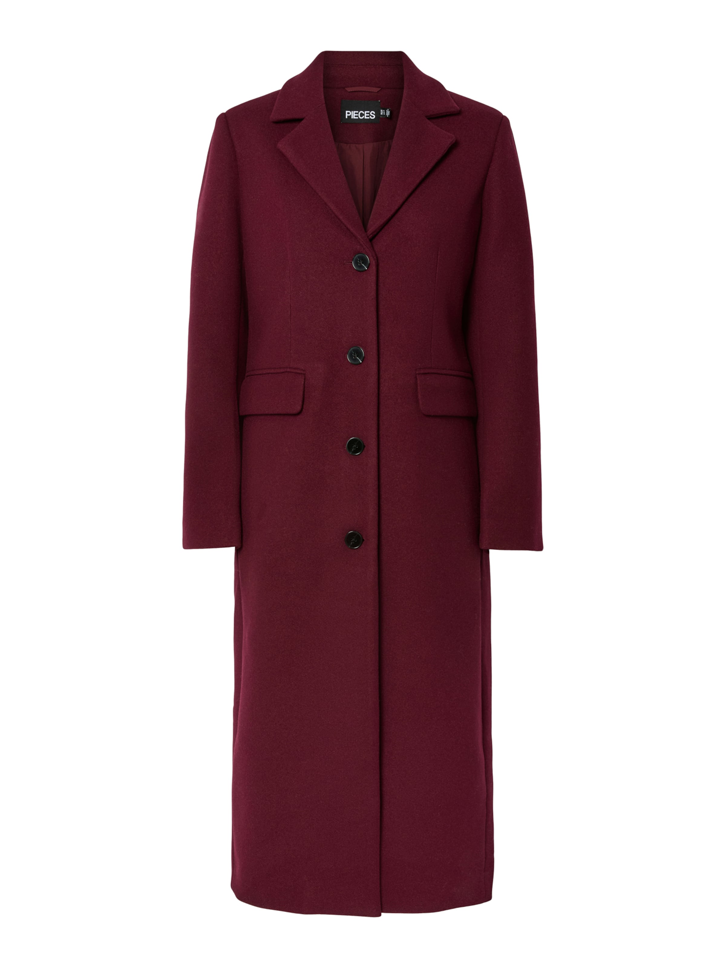 PIECES Between-Seasons Coat 'PCJadine' in Red: front