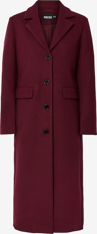 PIECESPrijelazni kaput 'PCJadine' - crvena boja: prednji dio