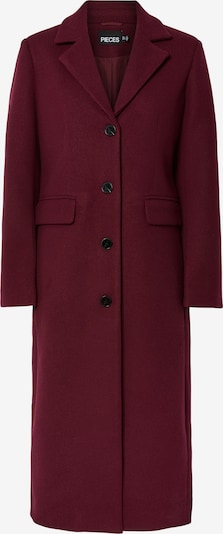Demisezoninis paltas 'PCJadine' iš PIECES, spalva – vyno raudona spalva, Prekių apžvalga