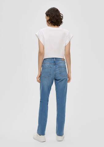 QS Regular Broek 'Catie' in Blauw: terug