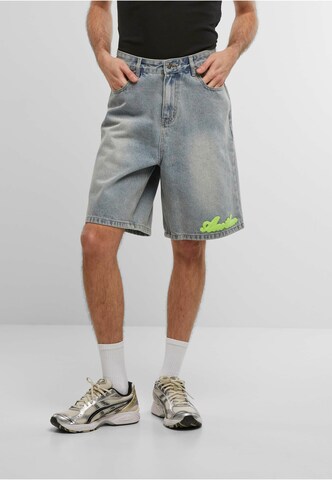Another Cotton Lab Wide Leg Shorts in Blau