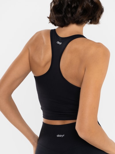dayr Sporttop in XS in de kleur Zwart, Productweergave