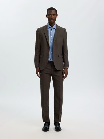 SELECTED Slimfit Nadrág 'SLHNeli' - barna