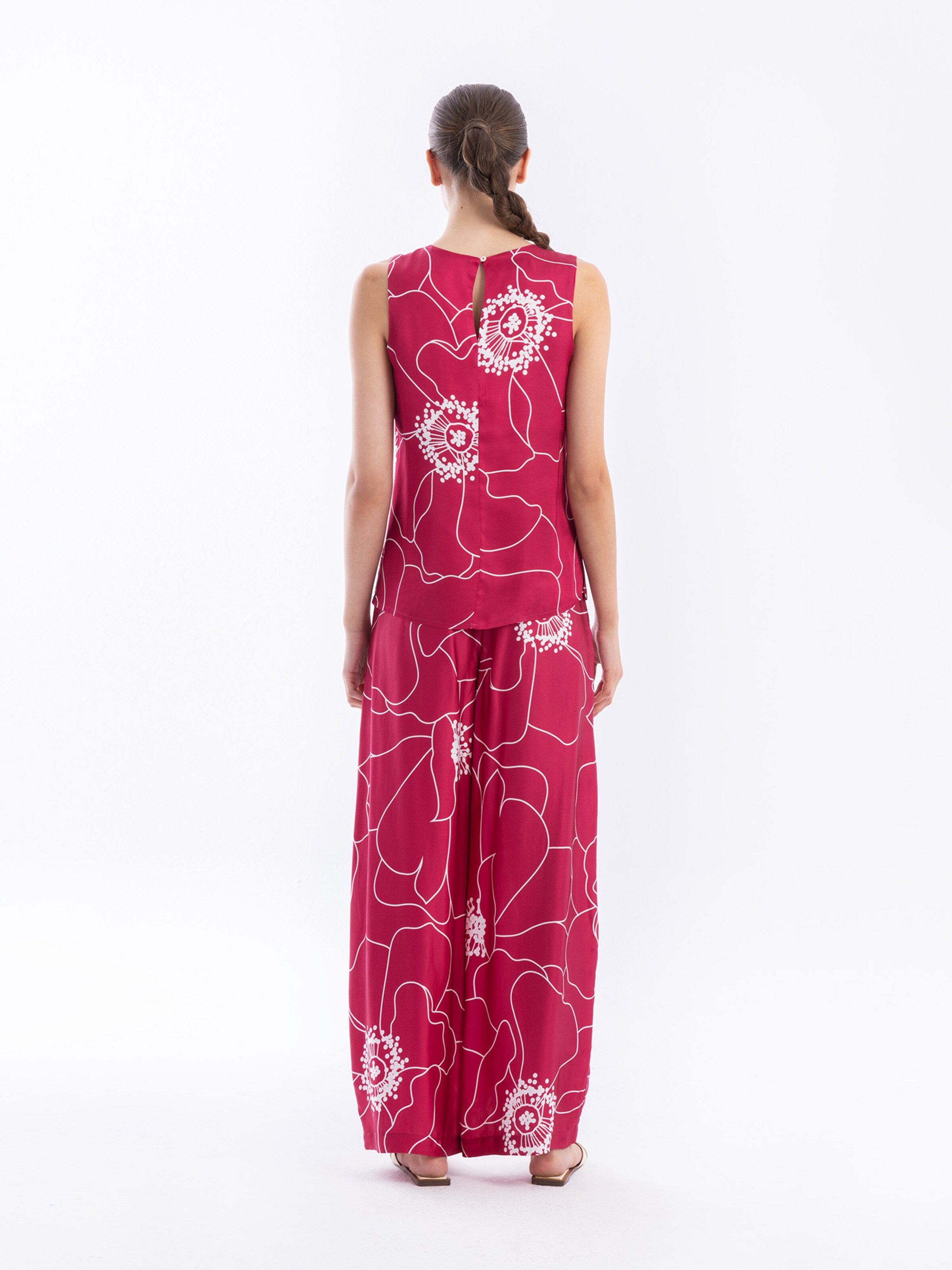 Haris Cotton Regular Pants in Pink