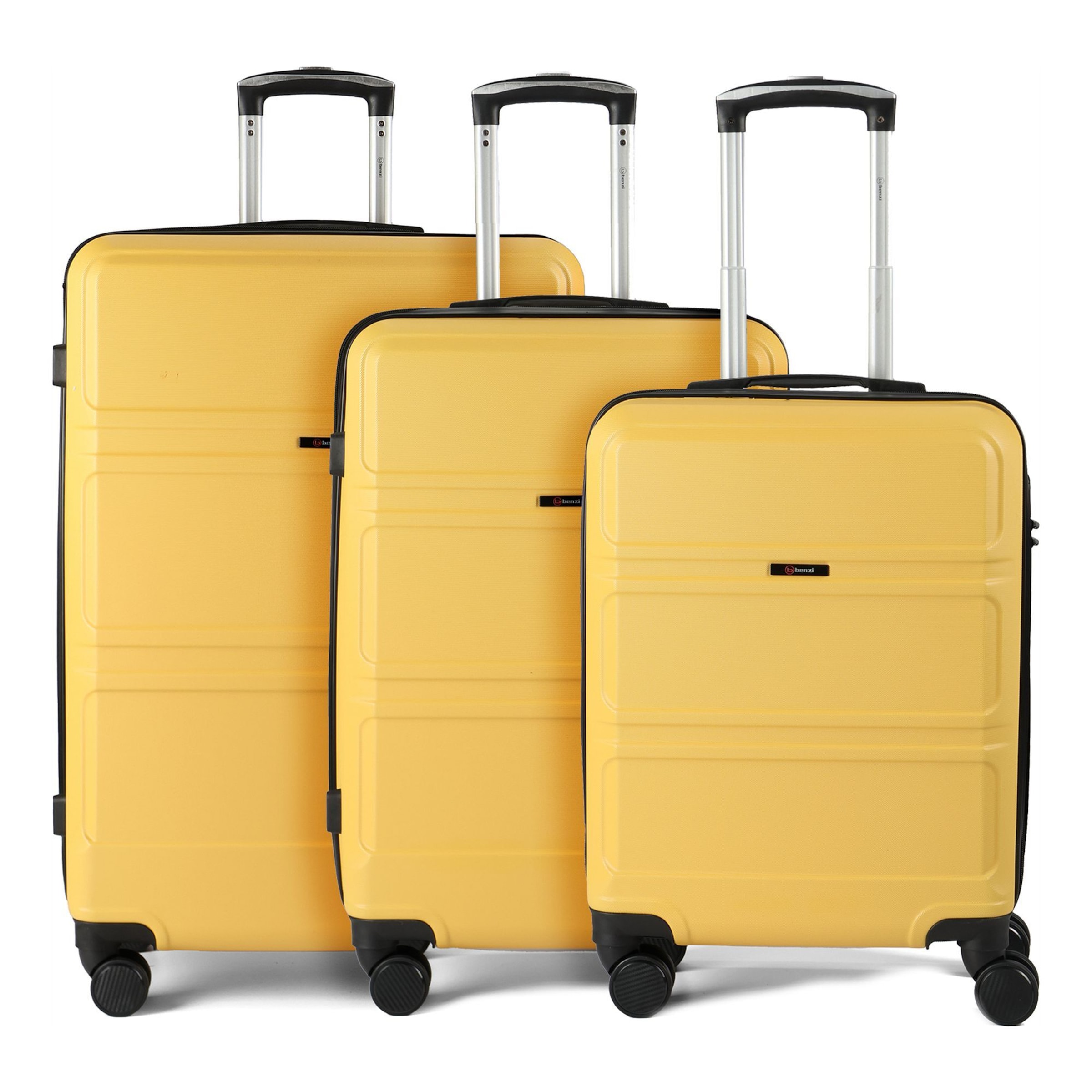 Benzi Suitcase set in Yellow: front