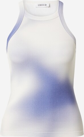 EDITED Top 'Orelia' in Blauw: voorkant