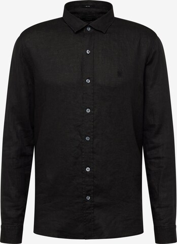 Mavi Regular fit Button Up Shirt in Black: front