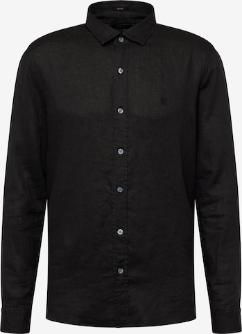 Mavi Regular fit Button Up Shirt in Black: front