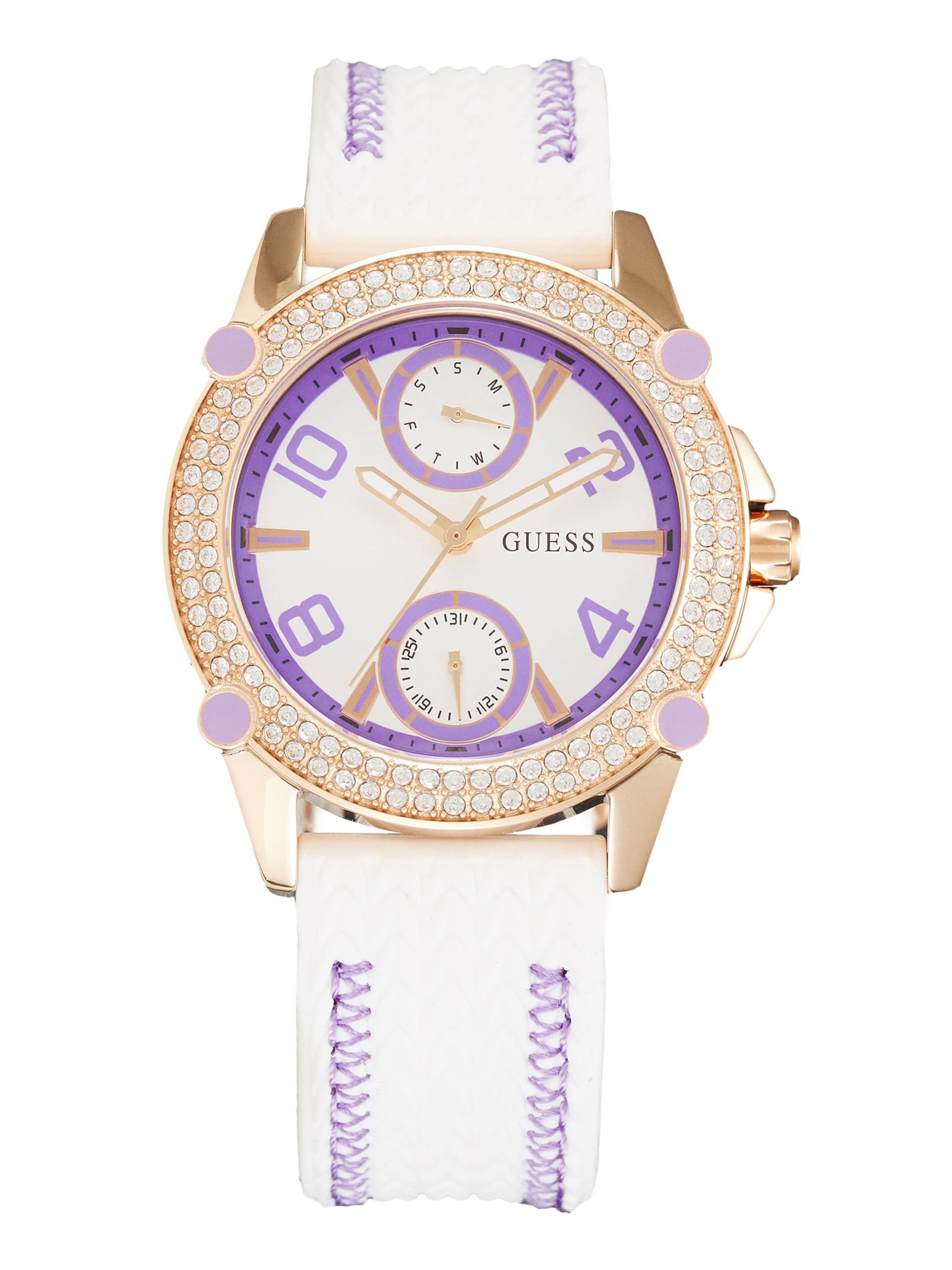 GUESS - Relógios analógicos 'SPORTY SPICE' em branco: frente