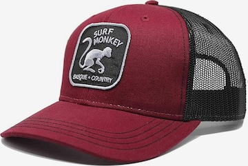 Surf Monkey - Boné em vermelho: frente