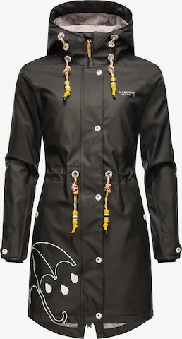 MARIKOO Funkcionalen plašč | črna barva: sprednja stran