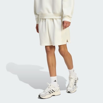 ADIDAS SPORTSWEAR Voľný strih Športové nohavice 'Lux' - Biela