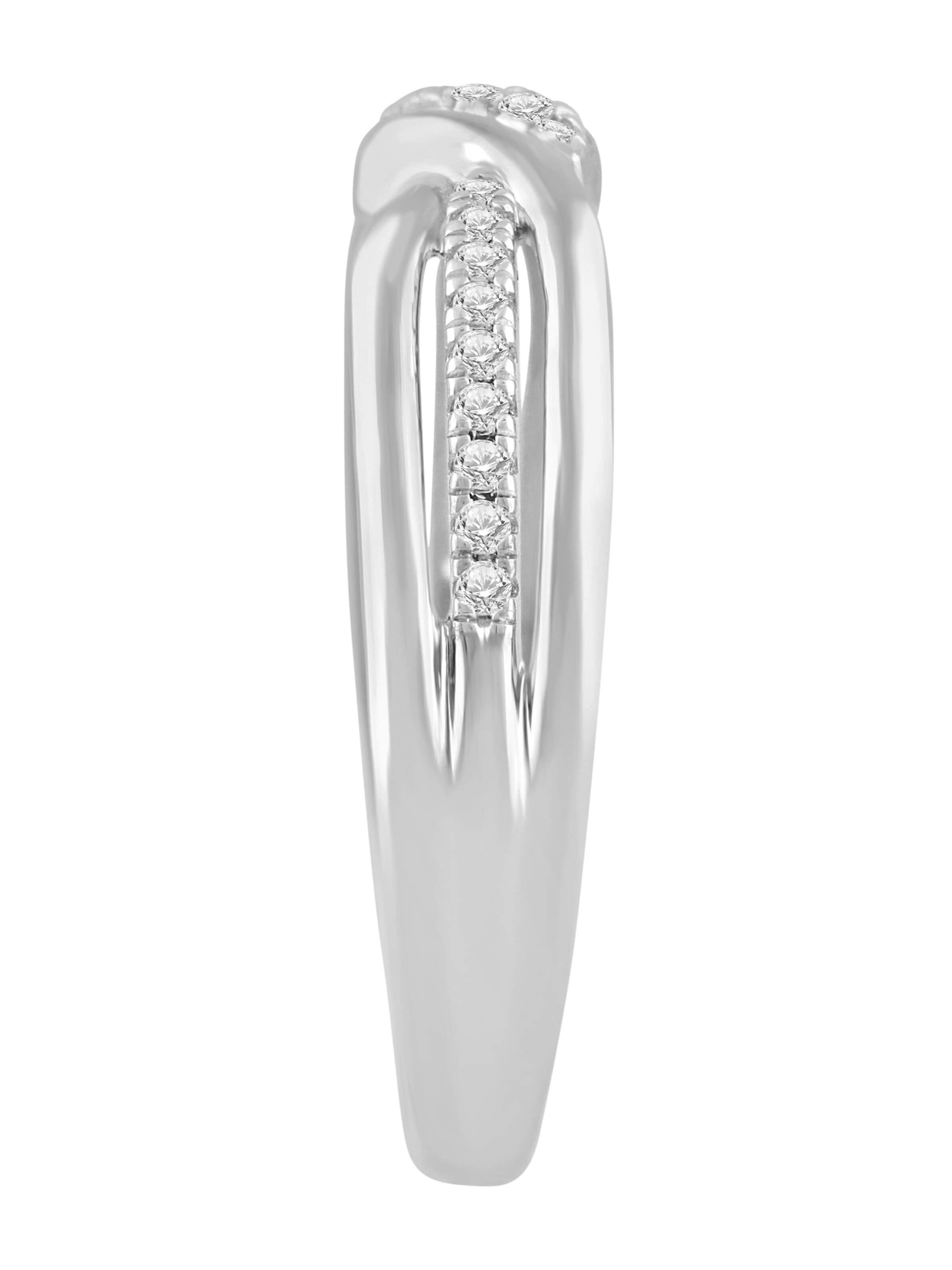 Diamant Exquis Ring 'Ring aus 375 Weißgold mit Diamant' in Silver