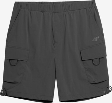 4F Normální Sportovní kalhoty 'CAS' – hnědá: přední strana