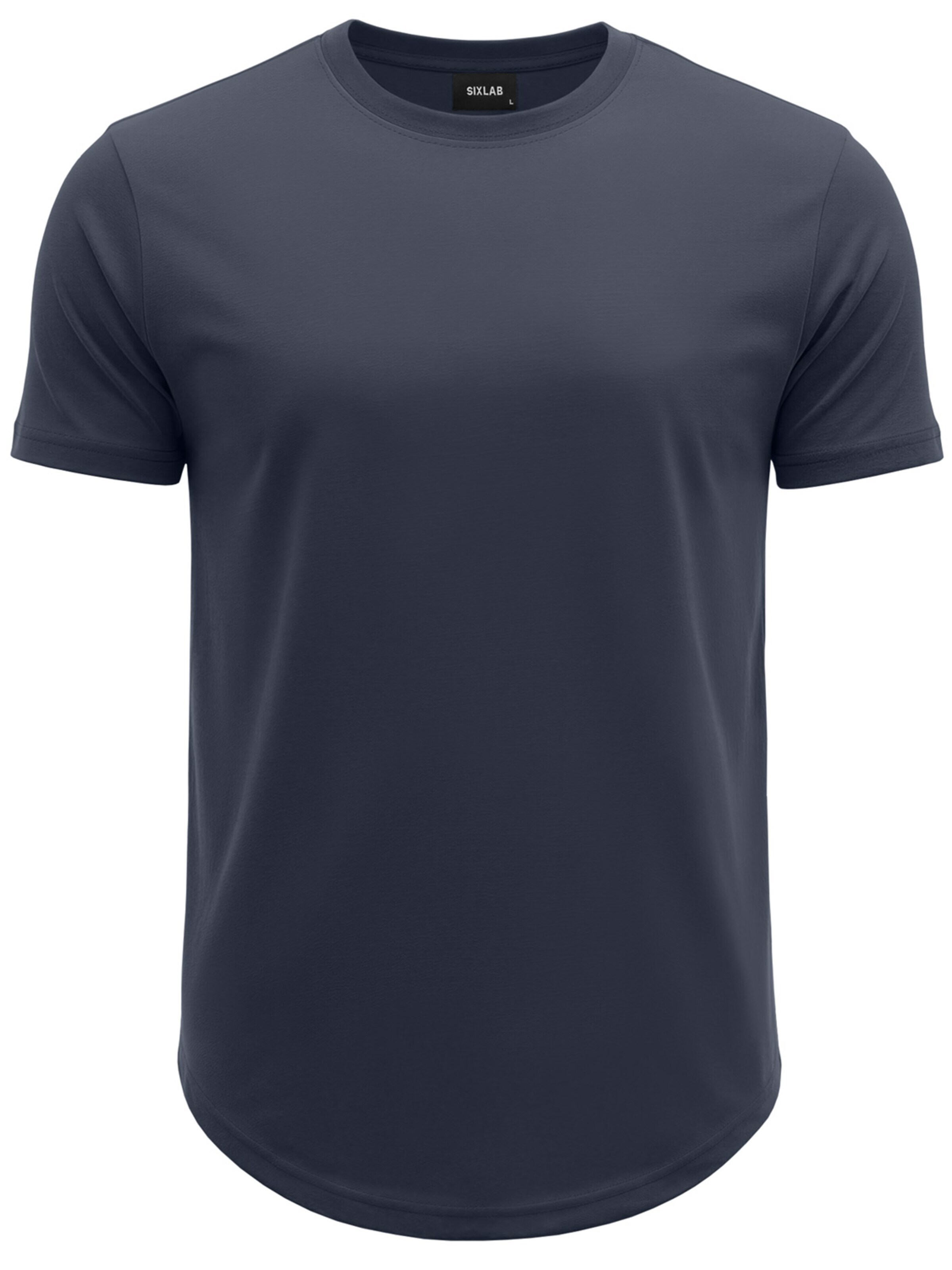 SIXLAB Shirt 'Round T-Shirt'‌‌‌ in Blau: Vorderseite