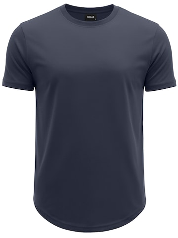 SIXLAB Shirt 'Round T-Shirt' in Blue: front