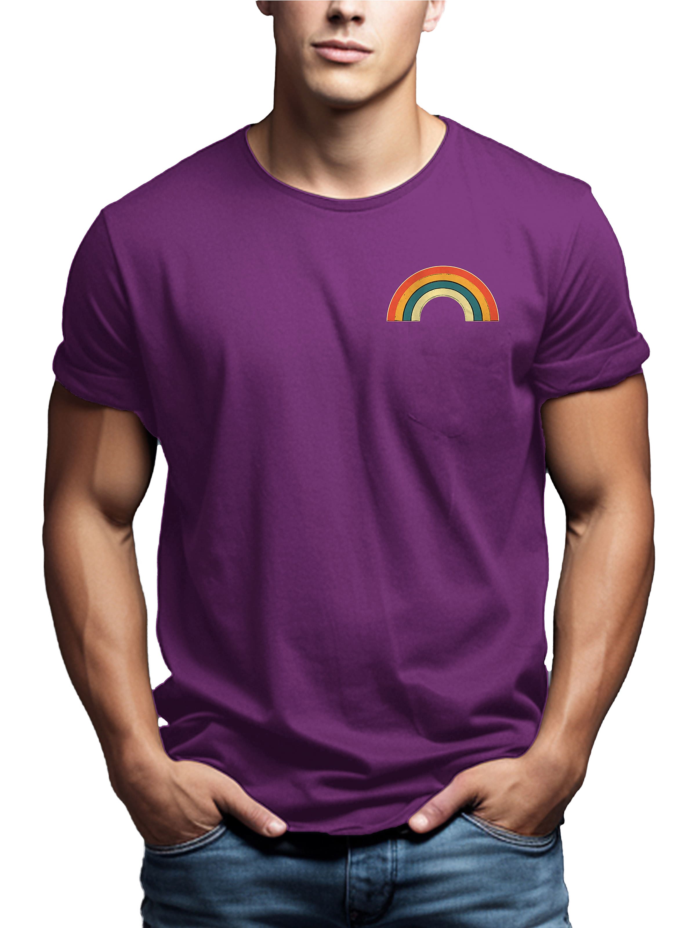 MAKAYA Shirt 'Rainbow' in Purple