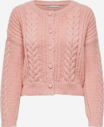 ONLY Knit cardigan in Pink: front