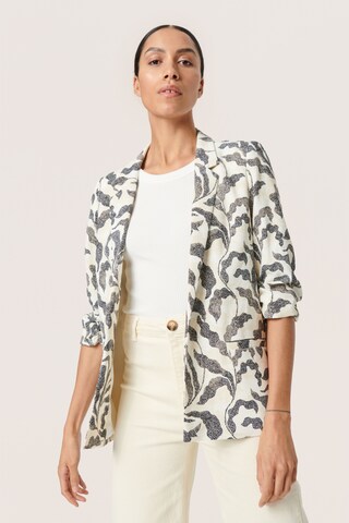 Blazer 'Shirley' SOAKED IN LUXURY en beige : devant