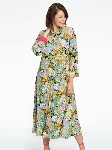 Yoek Shirt Dress 'Flowery' in Mixed colors: front