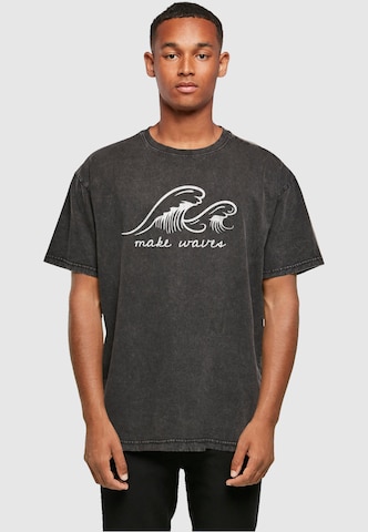 Merchcode T-Shirt 'Summer - Make waves' in Grau: predná strana