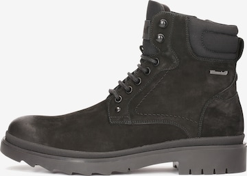 Kazar - Botas com atacadores em preto: frente