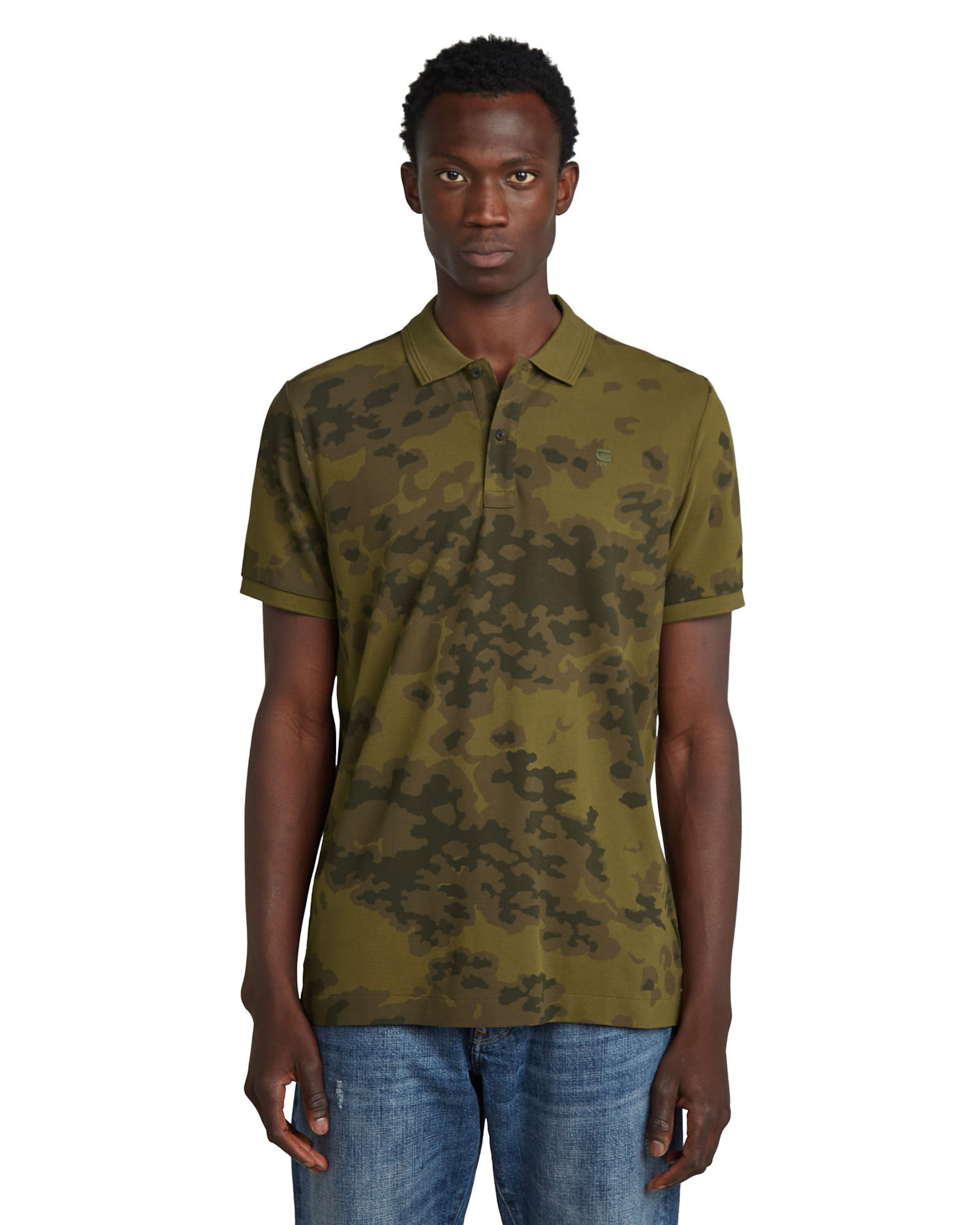 G-STAR Shirt 'Dunda' in Groen: voorkant
