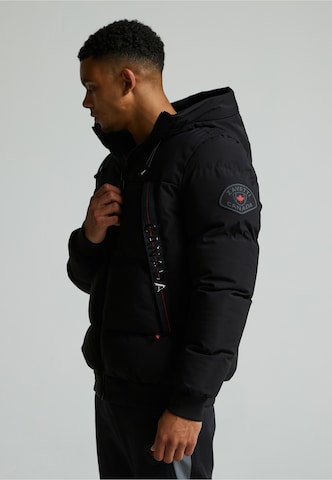 Zavetti Canada NAVAX HOODED BOMBER JACKET ' ' in Schwarz