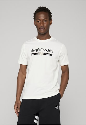 Sergio Tacchini - Camiseta 'Marchio' en negro: frente