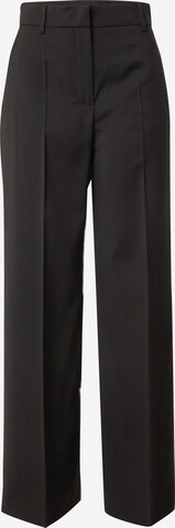 Weekend Max Mara Wide leg Pleated Pants 'VISIVO' in Black: front