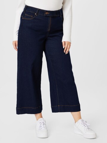 Zizzi Wide leg Jeans 'CHAR' in Blue: front