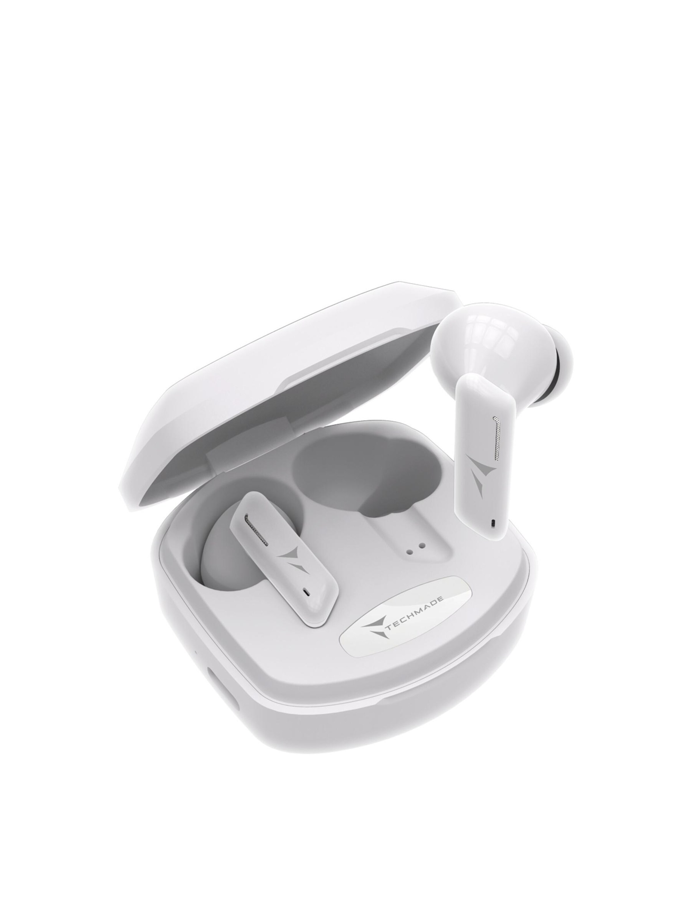 Techmade Kopfhörer 'Techmade Earbuds K175 Weiß'‌‌‌‌‌‌‌‌‌‌ in Weiß: Vorderseite
