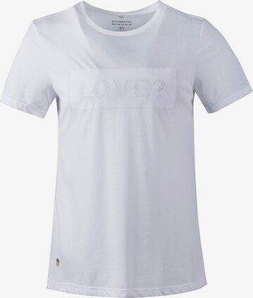 Athlecia Performance Shirt 'KATTY W Slub Tee' in White: front