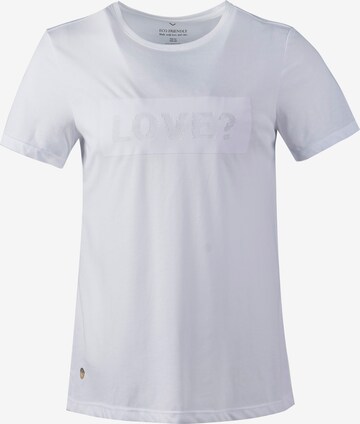 Athlecia Functioneel shirt 'KATTY W Slub Tee' in Wit: voorkant