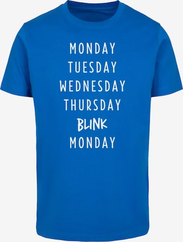 Mister Tee Shirt 'Blink' in Blauw: voorkant