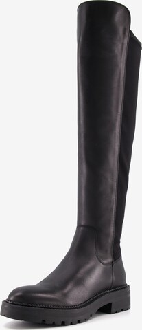 Dune LONDON Overknees 'TELLA' i sort: forside