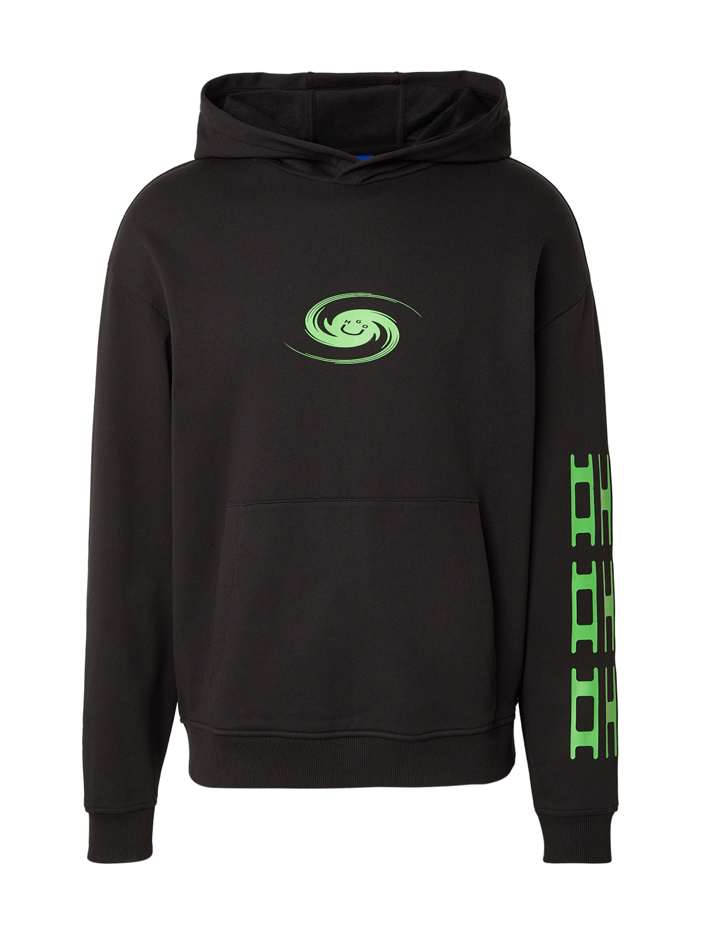 HUGO Μπλούζα φούτερ 'Nufo' σε μαύρο: μπροστά