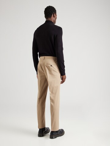 SELECTED HOMME Regular Trousers with creases 'WILLIAM' in Grey