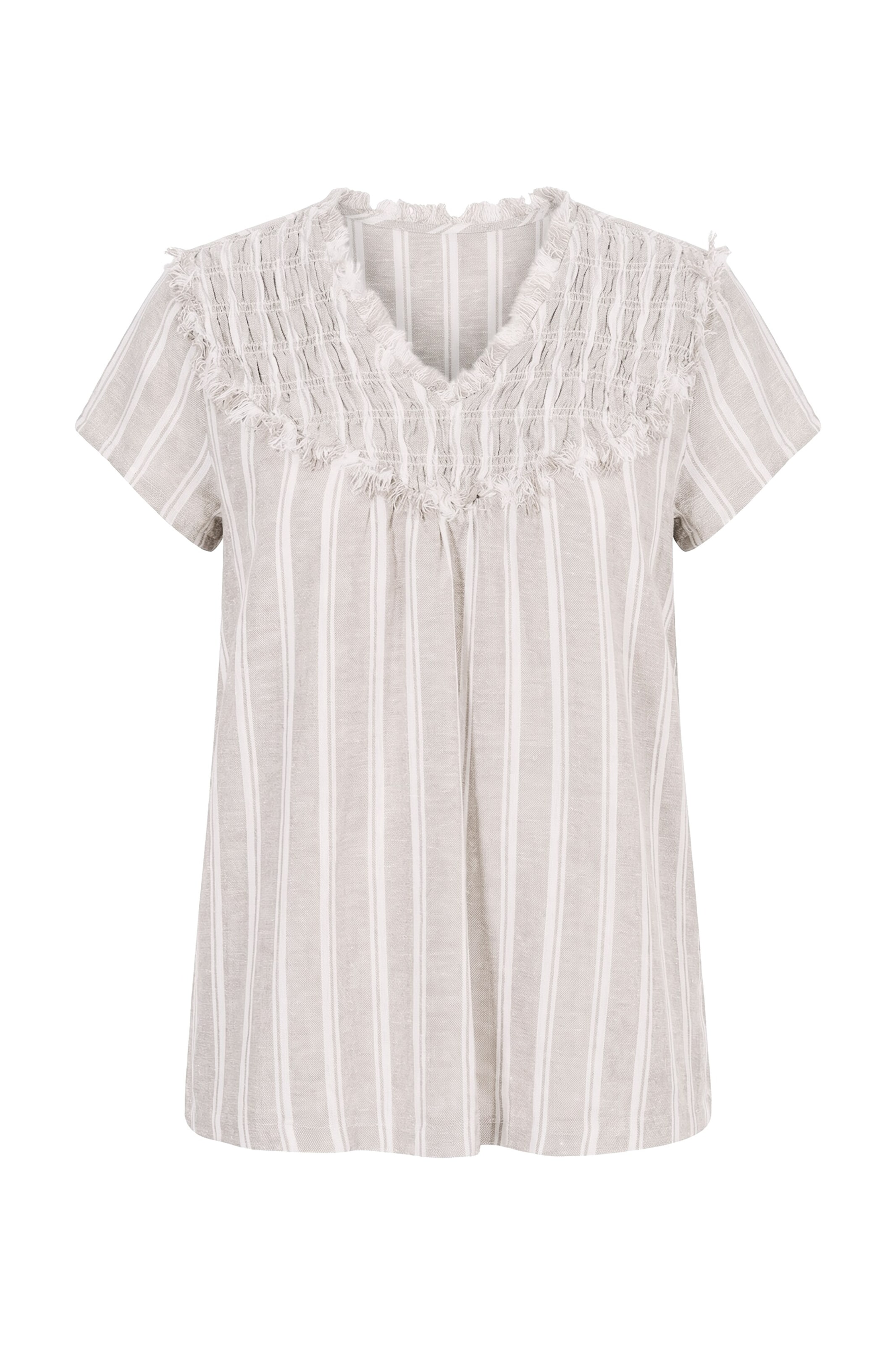 Ulla Popken Tunika in Beige: Vorderseite