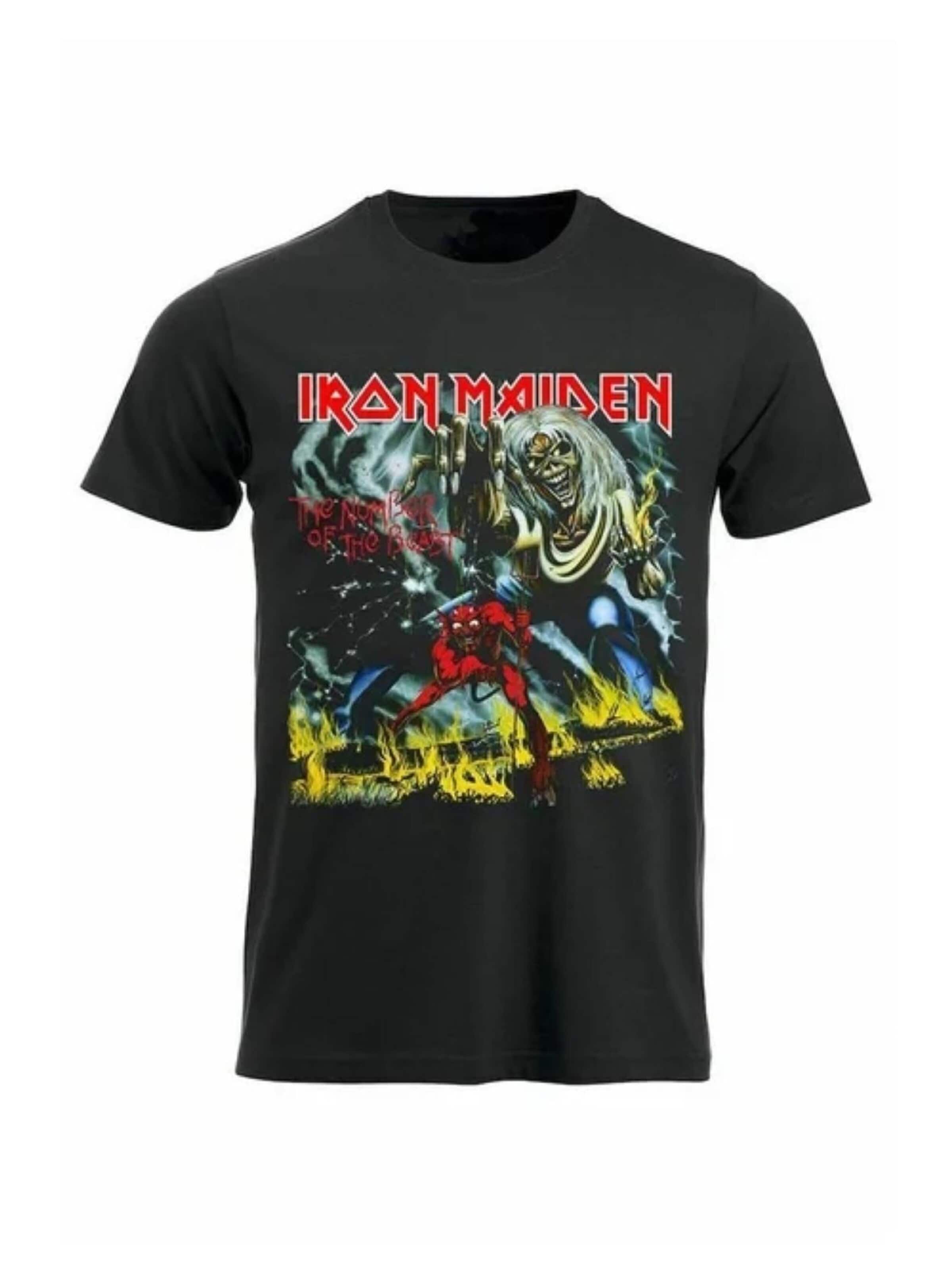 Iron Maiden Shirt 'Number of the beast' in Black: front