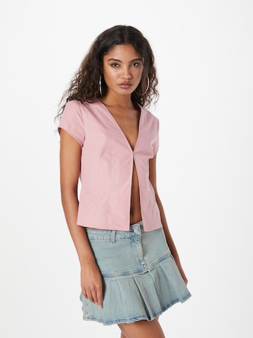 SHYX - Blusa 'Halina' em rosa: frente