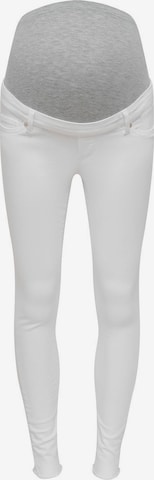 Only Maternity Skinny Jeans in White: front