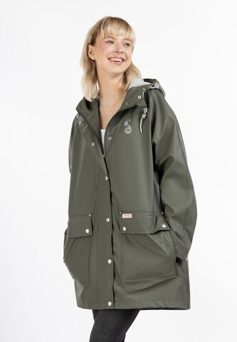 MYMO Raincoat in Green: front