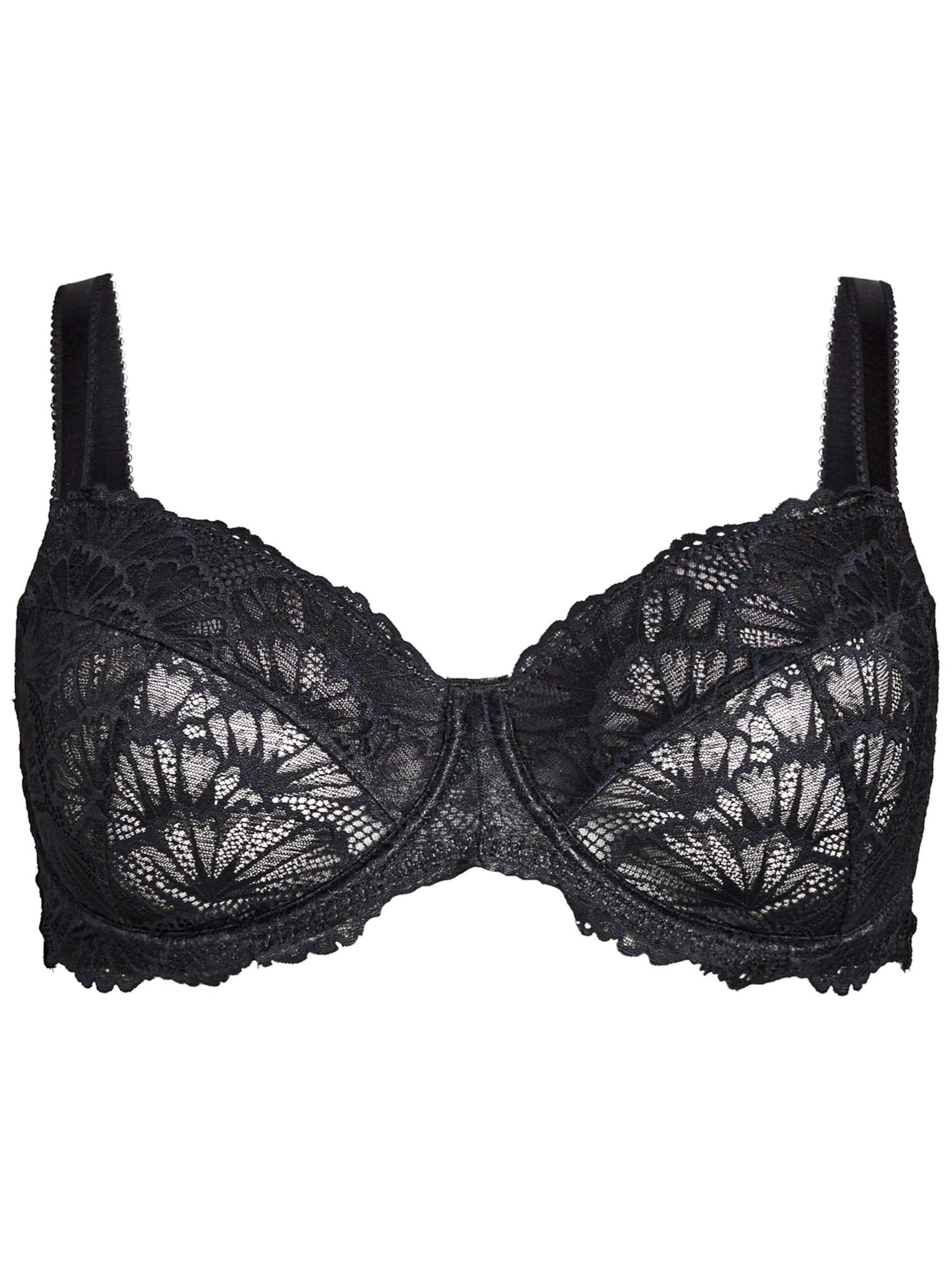 Minimizer Sutien 'LNINA' de la Devoted by Zizzi pe negru: față